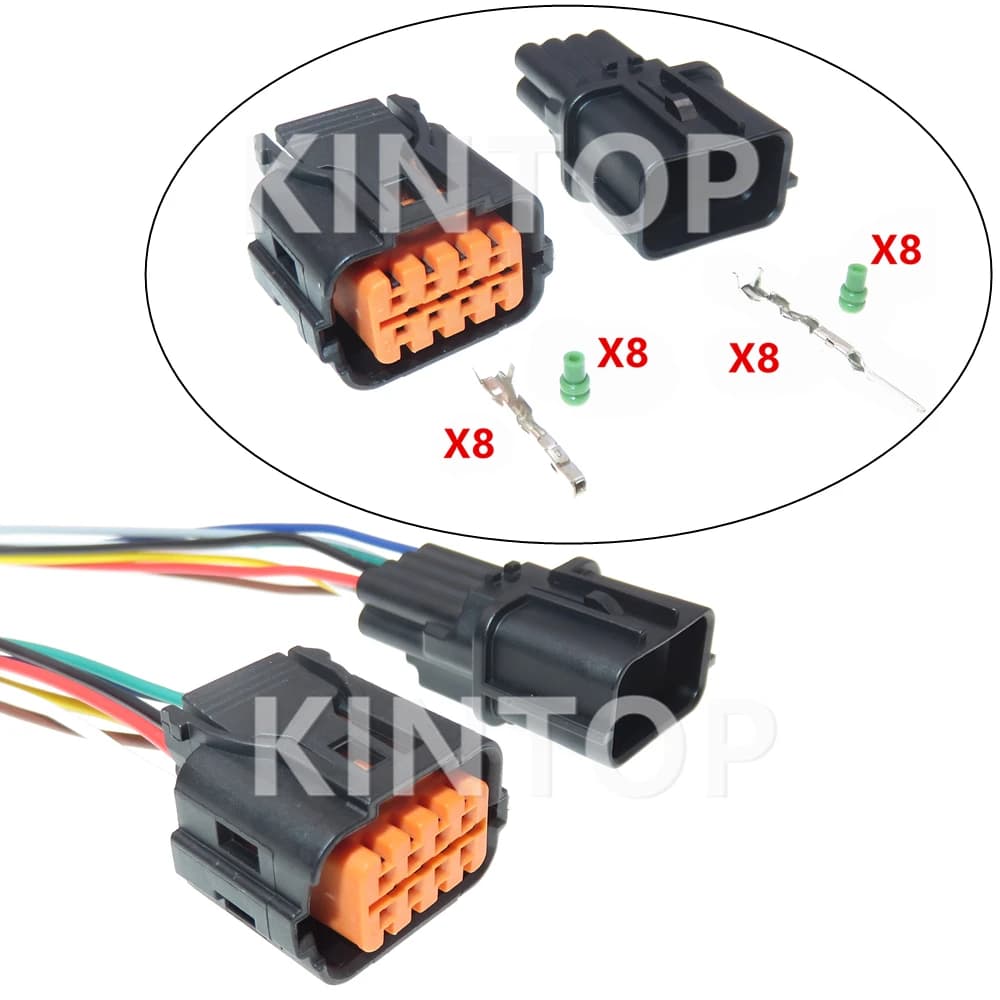 1 Set connettore impermeabile per Automobile a 8 pin con fili per Hyundai Kia HP281-08020 HP291-08100 HP285-08021 accessori Auto