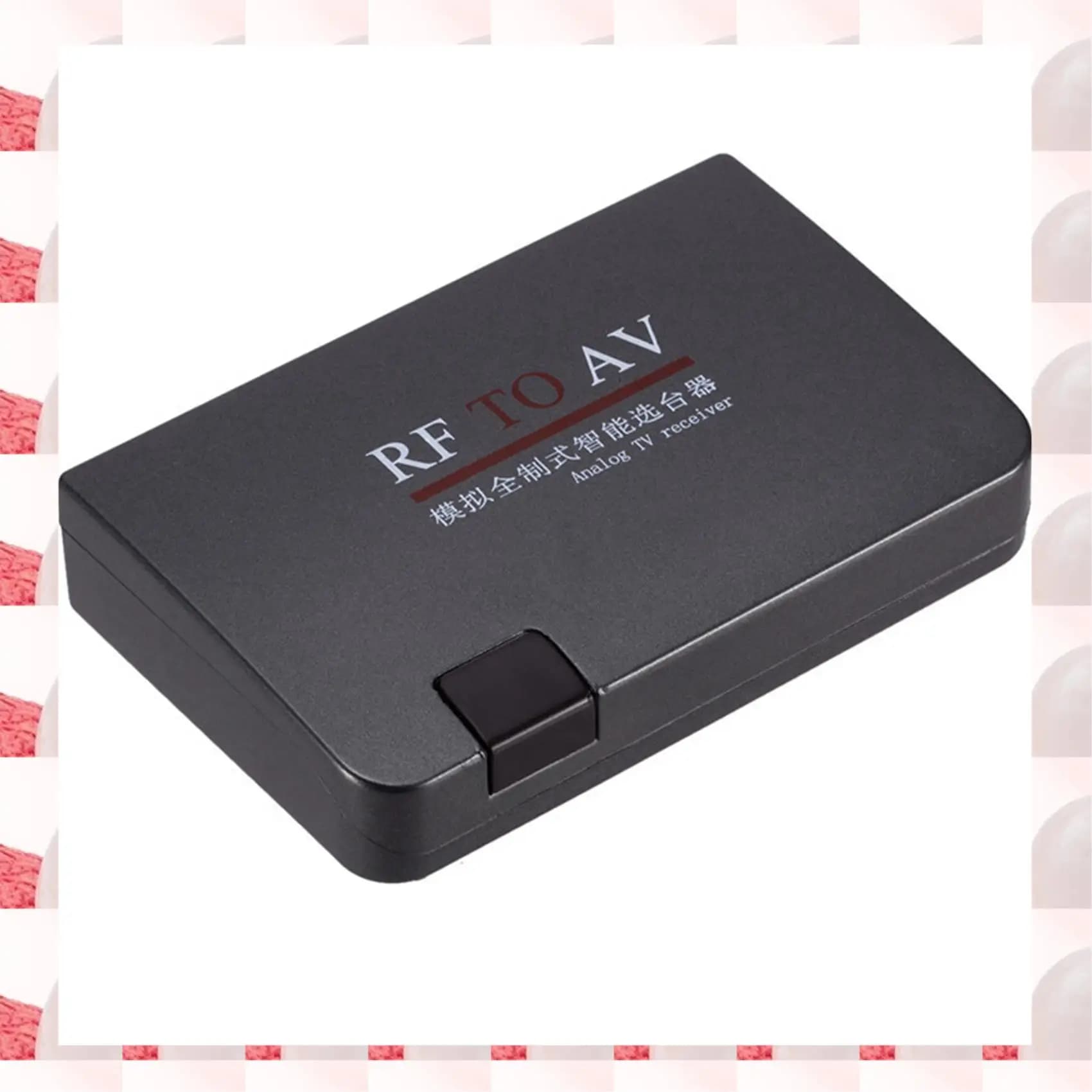 ABGN 2X Converter from RF to AV, channel selector, cable TV to projection TV, video port supports full system AC110-240V US Plug