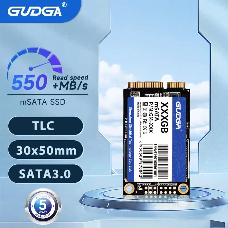 GUDGA MSATA SSD SATAIII 120gb Disco solido 240gb 512gb1tb 2tb Hdd Disco rigido interno a stato solido per computer portatile desktop