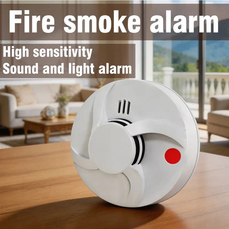 DC 3V independent smoke alarm for household kitchens, hotels, schools, fire prevention smoke sensing alarm device