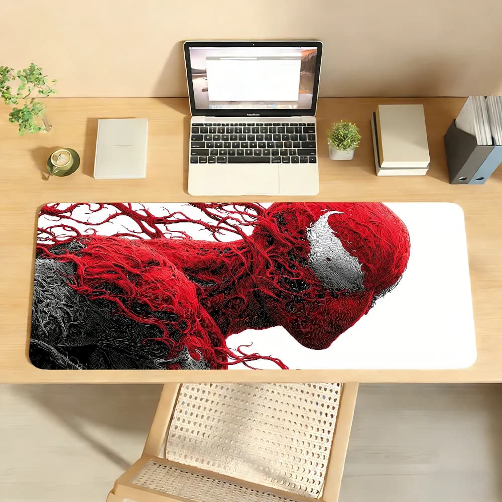 Tappetino per mouse Anime S-Spider M-Man, tappetino per mouse in gomma antiscivolo per computer portatile, tappetino per mouse per giocatori, decorazione per scrivania