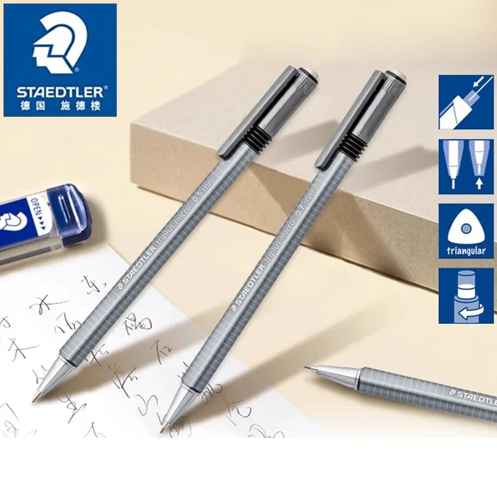 German STAEDTLER Mechanical Pencil 774 Triangular Handle Automatic Pencil 0.5/0.7mm Comic Art Drawing Design School Supplies