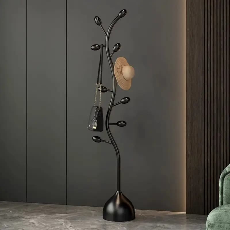 Floor to ceiling hanger for bedroom, corner wall coat hangers for clothes, night clothes hangers and coats