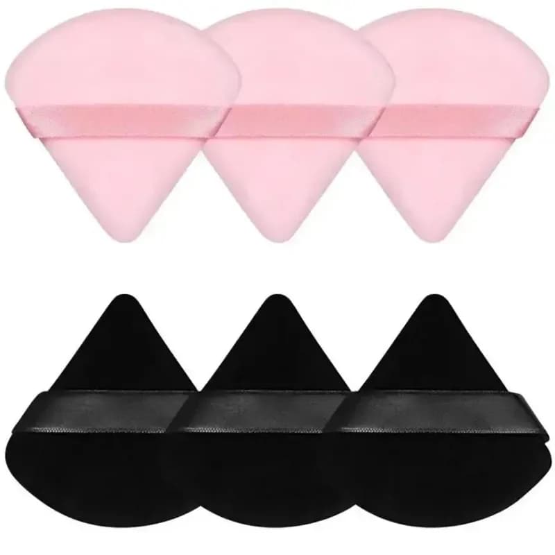 3/5/6 Pieces Spugnette Triangolari per Cipria in Powder and Liquid, Soft and Pelose, for Fondotinta and Tools