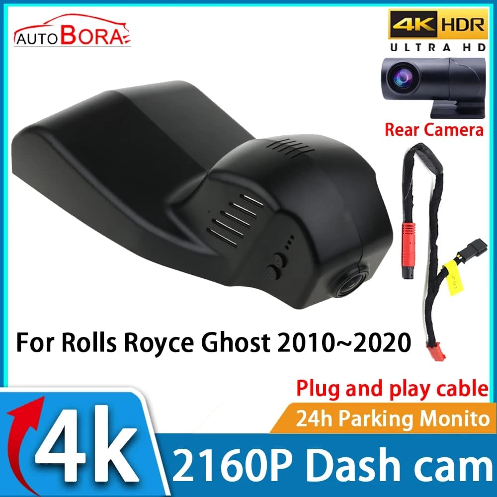 ZhuCamX DVR Dash Cam UHD 4K 2160P Car recorder Night vision for Rolls Royce Ghost 2010~2020