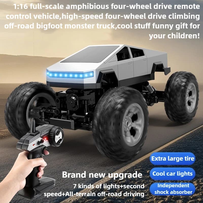 Kawaii Toy Car Regalo divertente-1:16 Camion RC 4WD in scala completa, Auto telecomandata, Macchinine RC fuoristrada a piedi grandi, Camion monster, Giocattoli per bambini