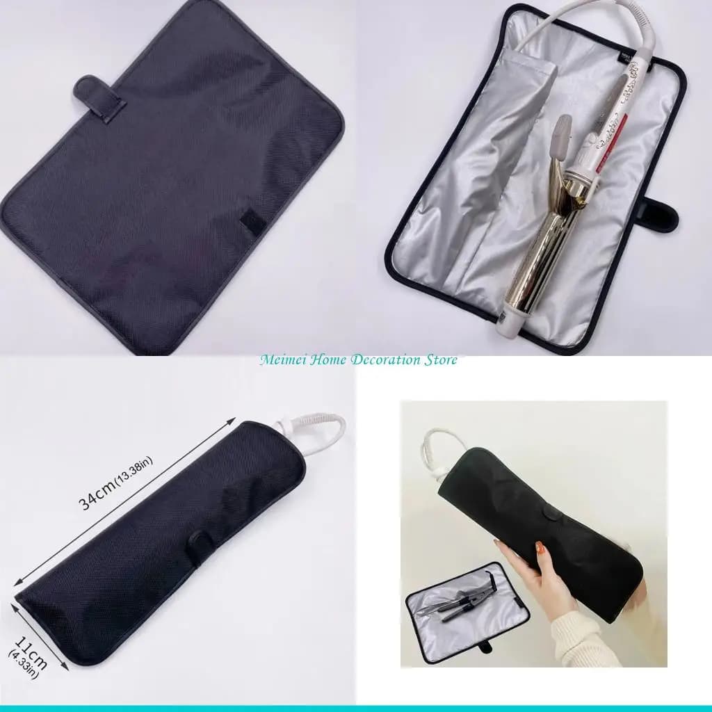 Borsa porta ferro arricciacapelli H7BF con supporto per bigodino sicurezza con strato protettivo