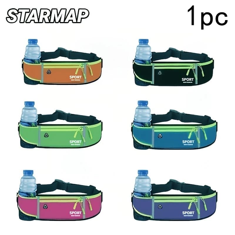 Outdoor sports running waist pack, marathon fitness gear, phone belt, with a water bottle holder, phone waist pack