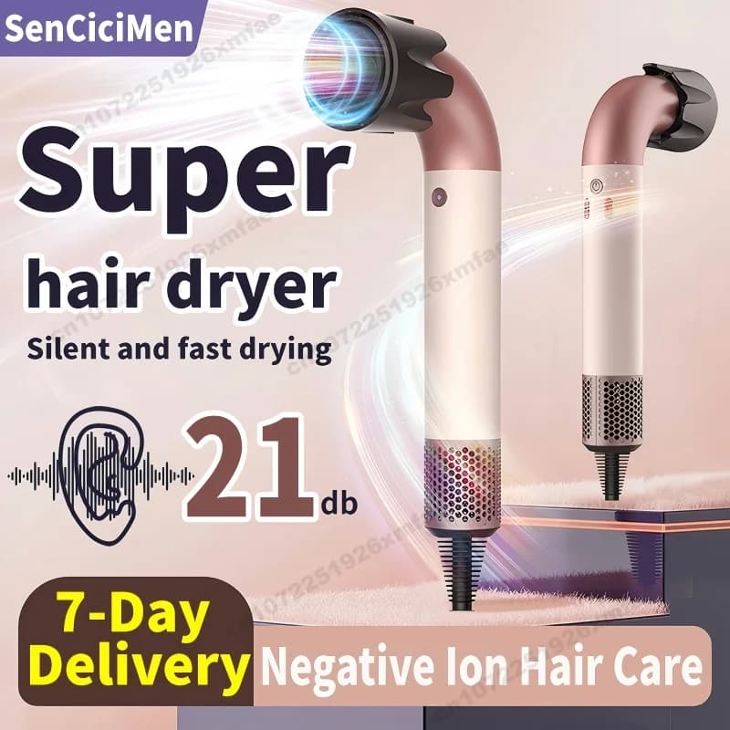 200 Million Anion Blow Dryer Professinal Leafless Hair Dryer Negative Lon Hair Care Quick Home Powerful Hairdryer Constant HD18