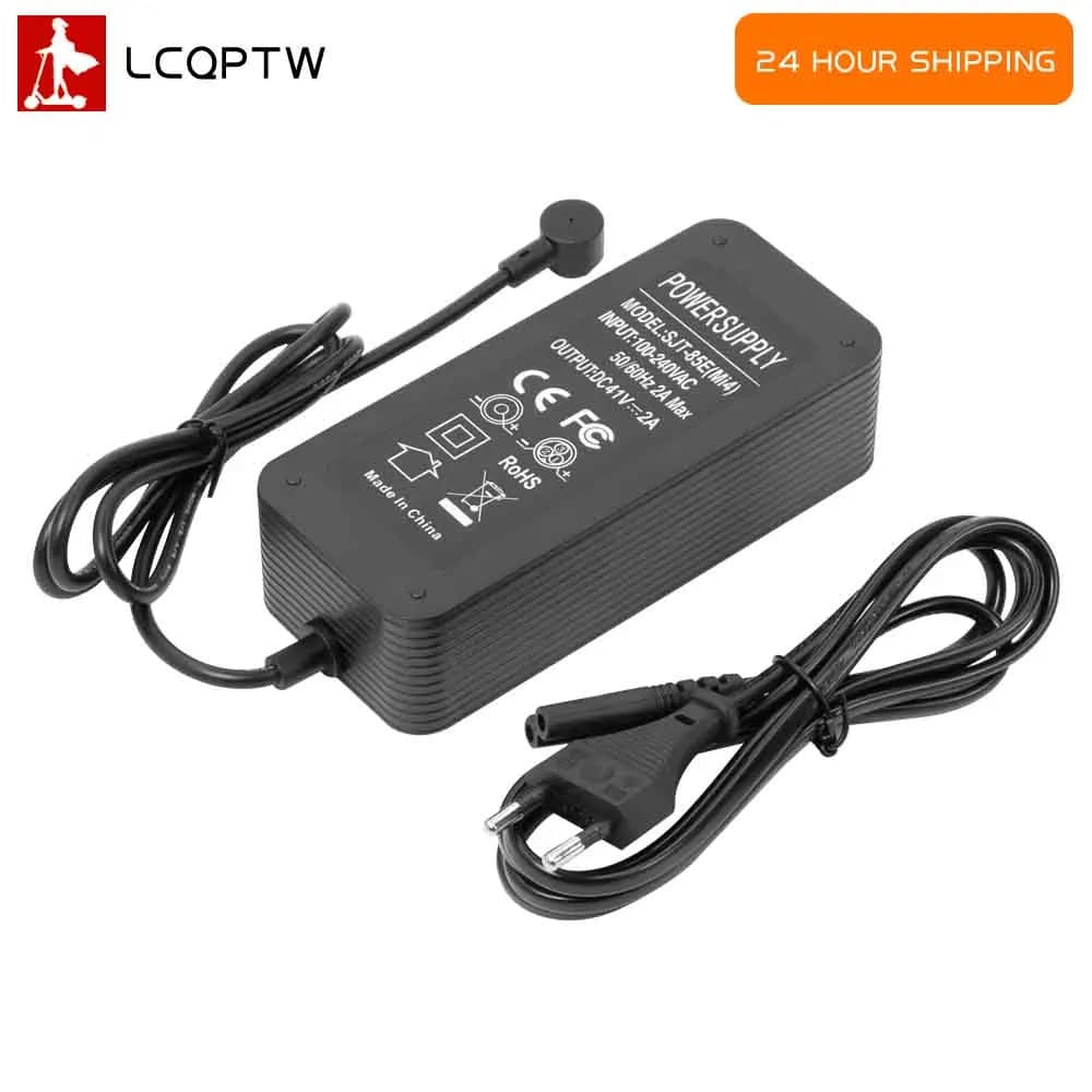 Caricabatterie EU 41V 2A per Monopattino Elettrico Xiaomi Mi4 4Pro, Alimentatore per Batteria al Litio, Ricambio Accessori