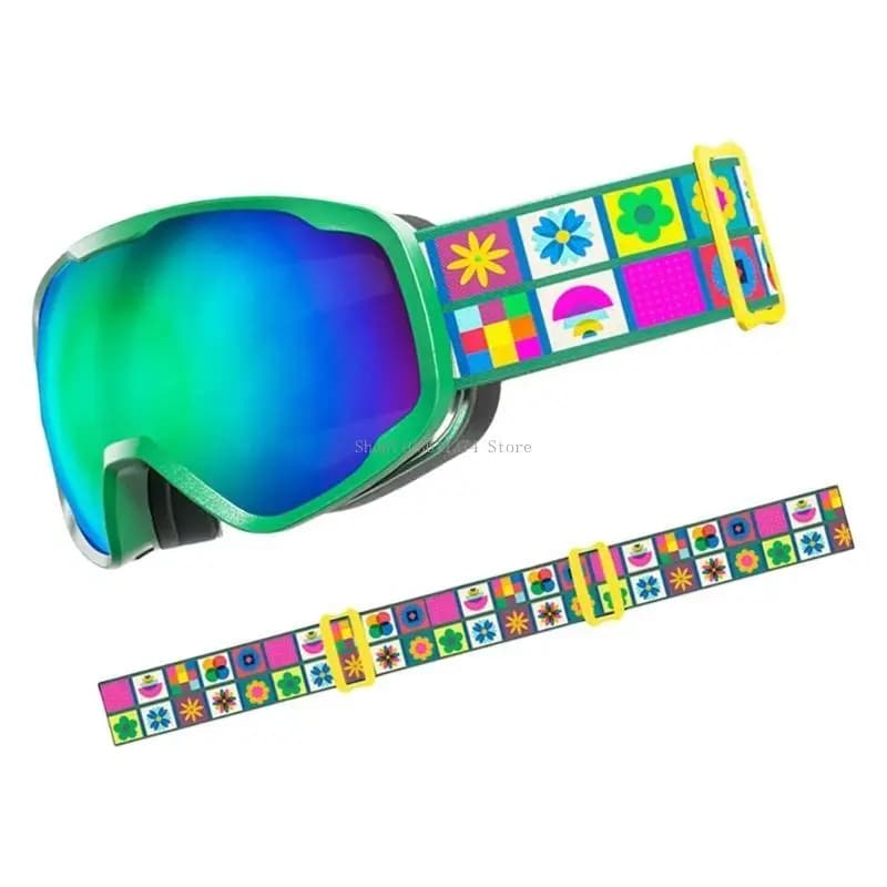 Ski Goggles Double Layered Lens Fog Resistant Comfortable Wear for 3-15 Boy Girl Teen Winter Sport Skiing Snowboarding