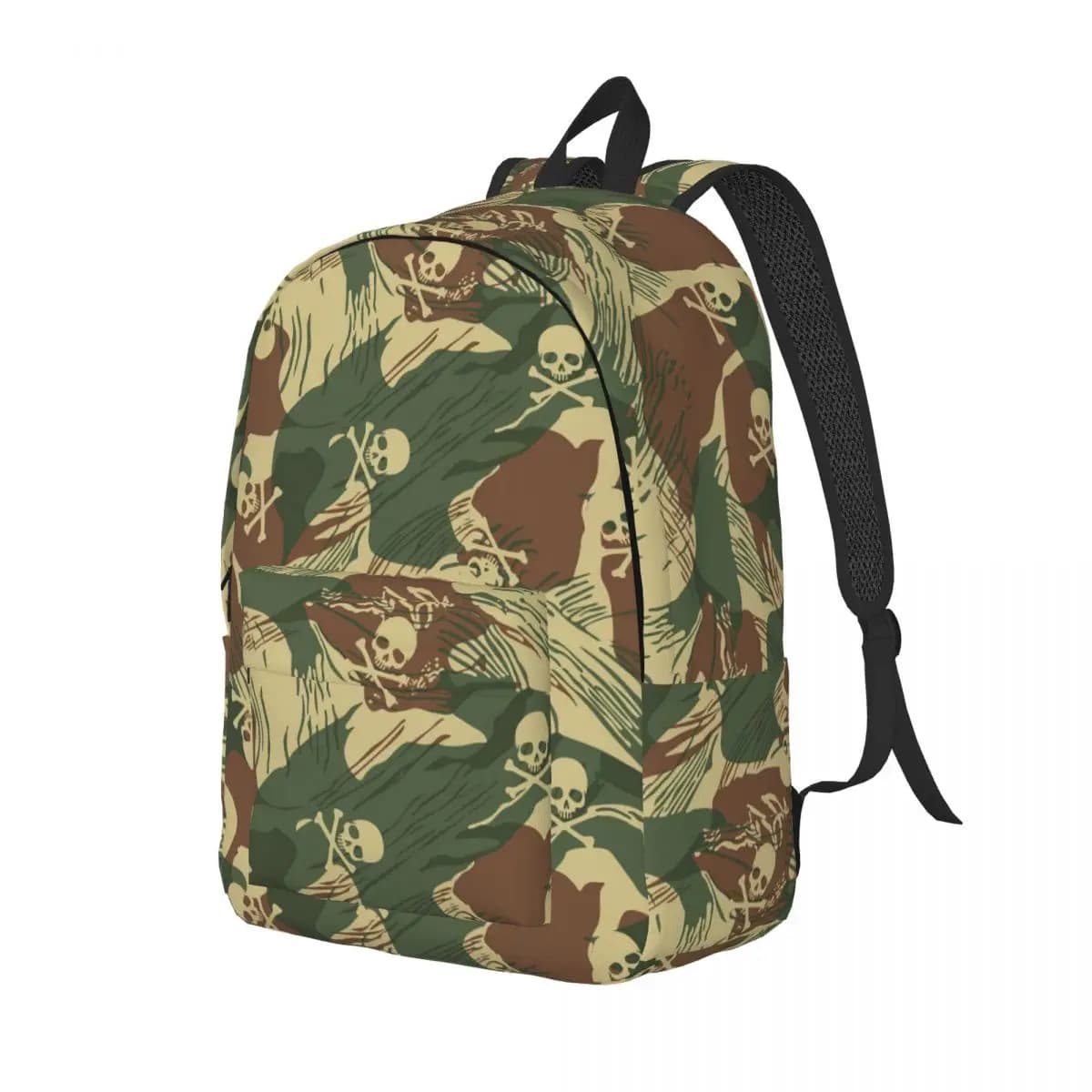 Rhodesian Brushstroke Camo Rhodesia War Military Army Camouflage Backpack Daypack BookBag School Bag Shoulder Bags for Men Women