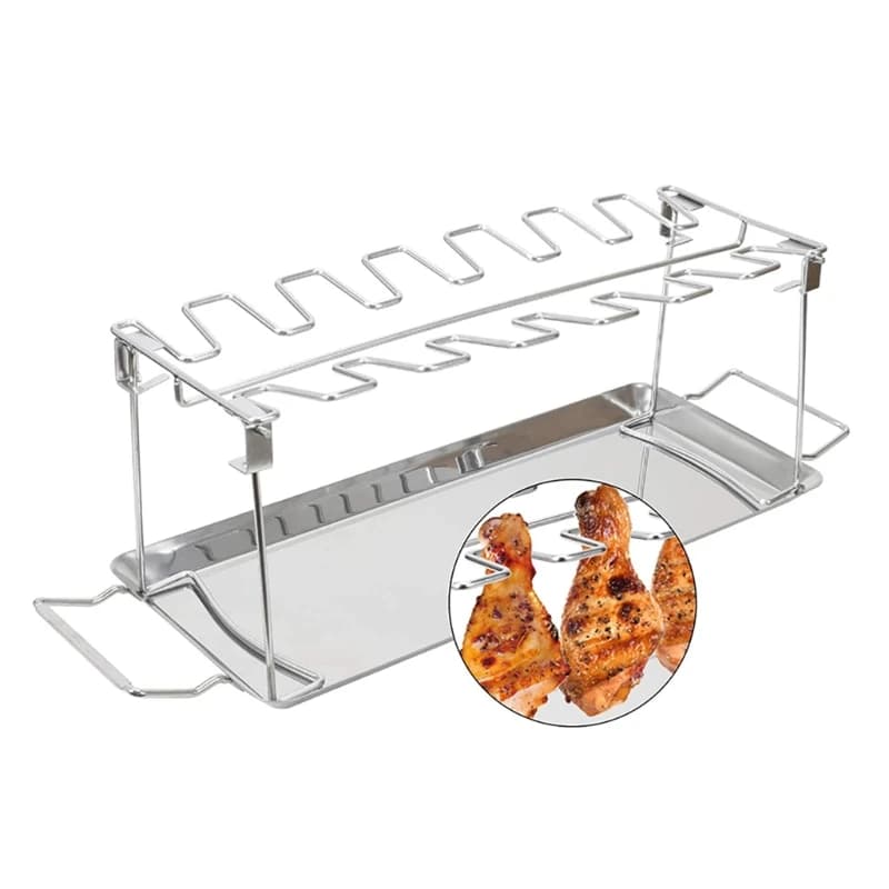 WSND thigh chicken grill for grill smoke oven easy to use 14 slots for thigh chicken door wands chicken