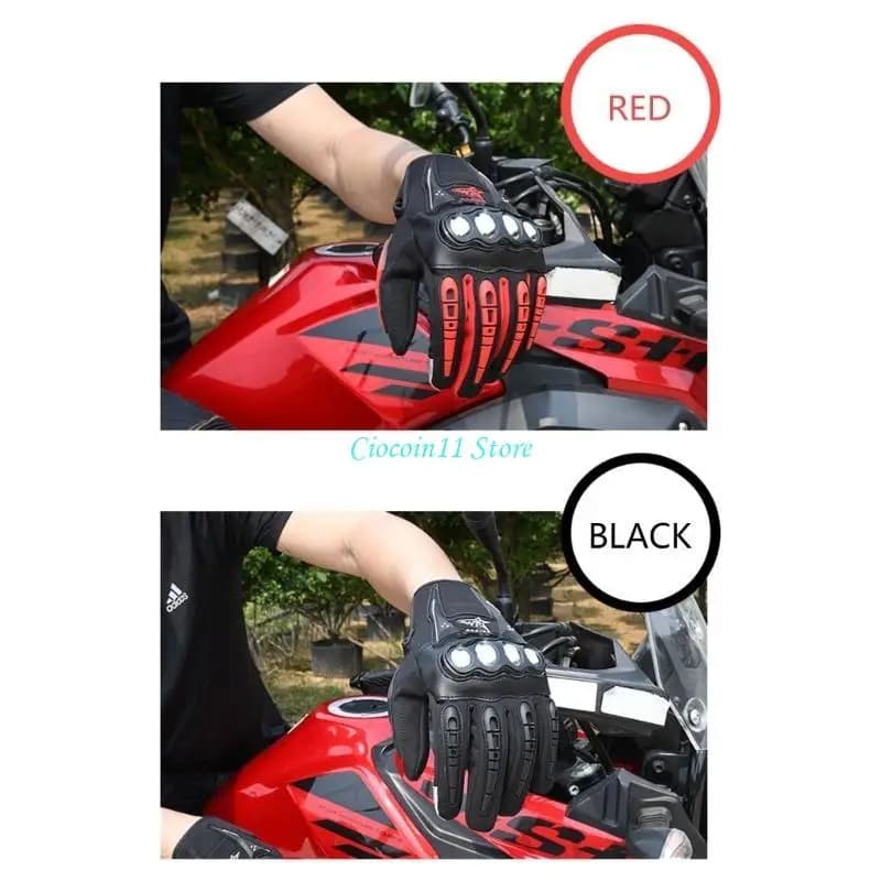 Y1UB motociclette guanti screentuch per unisex guanto pieno per l'arrampicata in bicicletta
