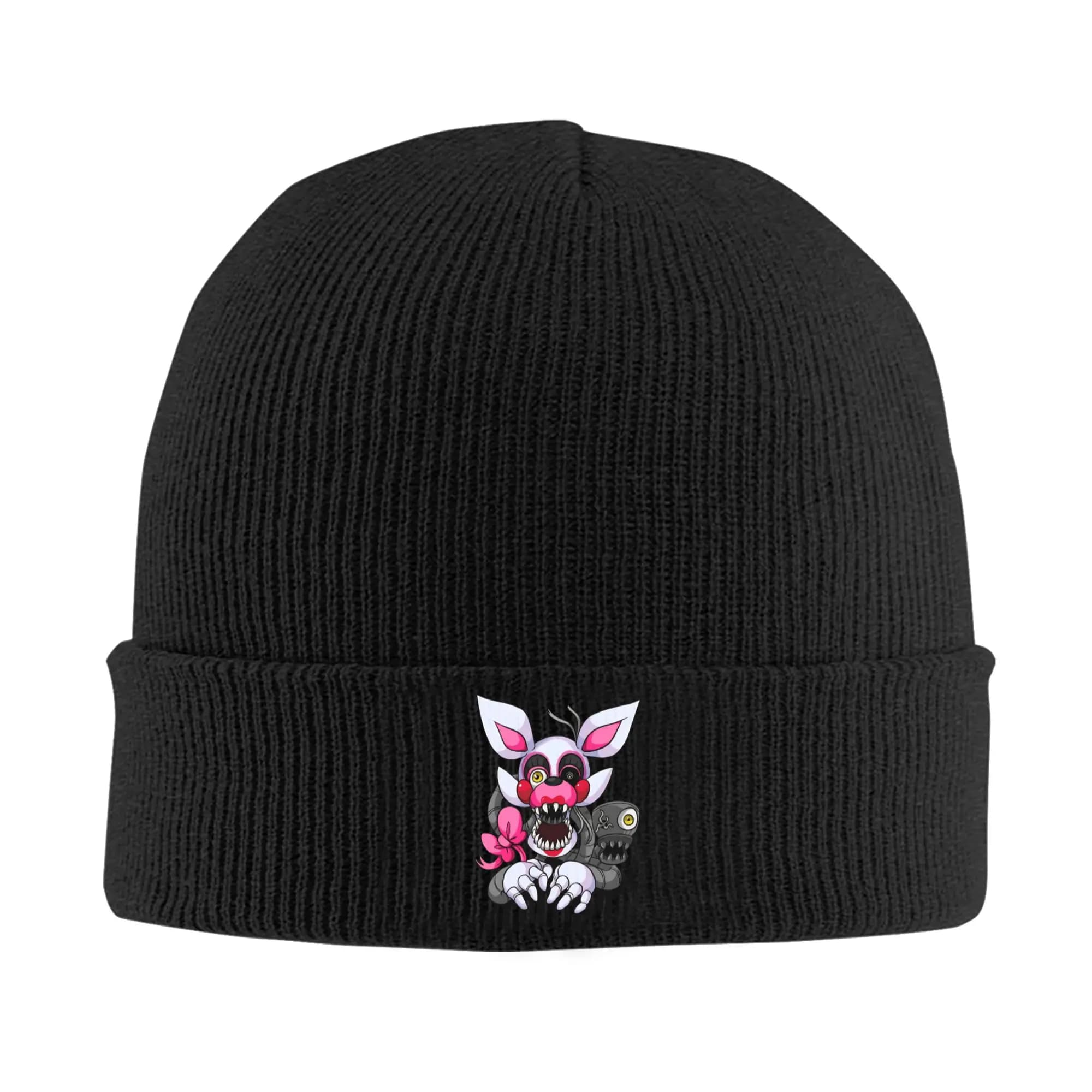 The Mangle FNAF Slouchy Beanie Knit Skull Cap For Men Women Warm Skull Beanies Knitting Hat Cap