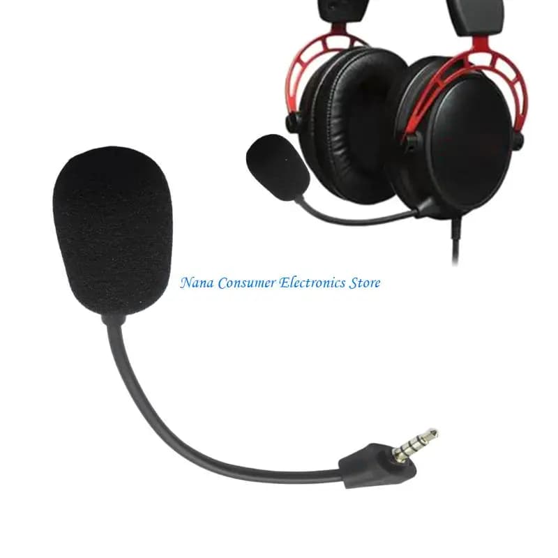 G7NE Microphone for Cloud Headphones 3.5mm Game Microphone Boom Replacement