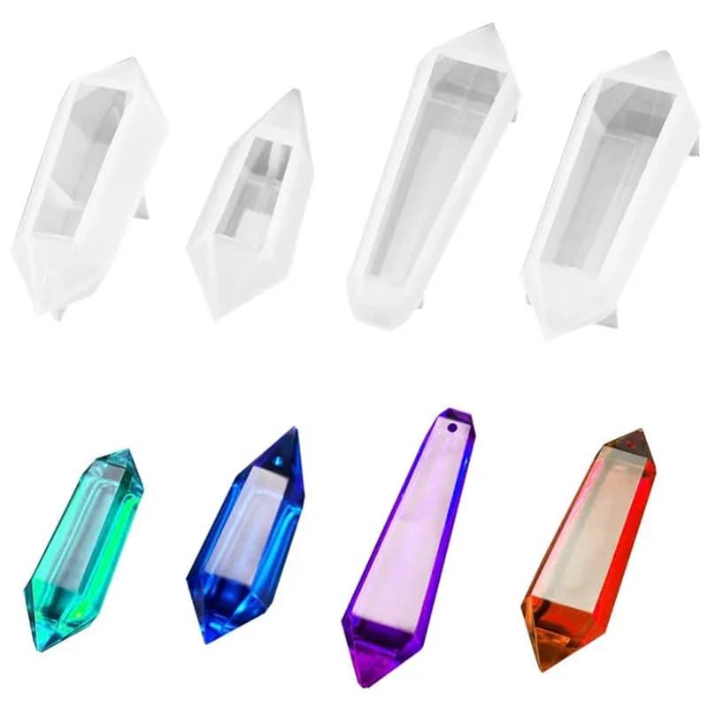 2019 Molle di Cristallo UV Epossidica Stampo FAI DA TE Pendente Muffa Strumenti di Gioielli Del Pendente Della Decorazione Stampi In Silicone Per Resina Creazione di Gioielli