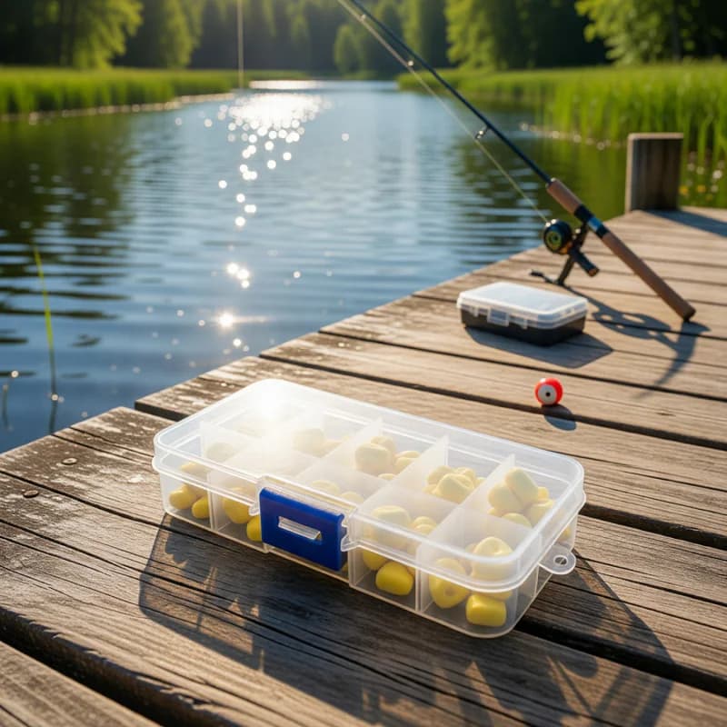 30 Pezzi Esche Artificiali Galleggianti a Forma di Mais per la Pesca alla Carpa