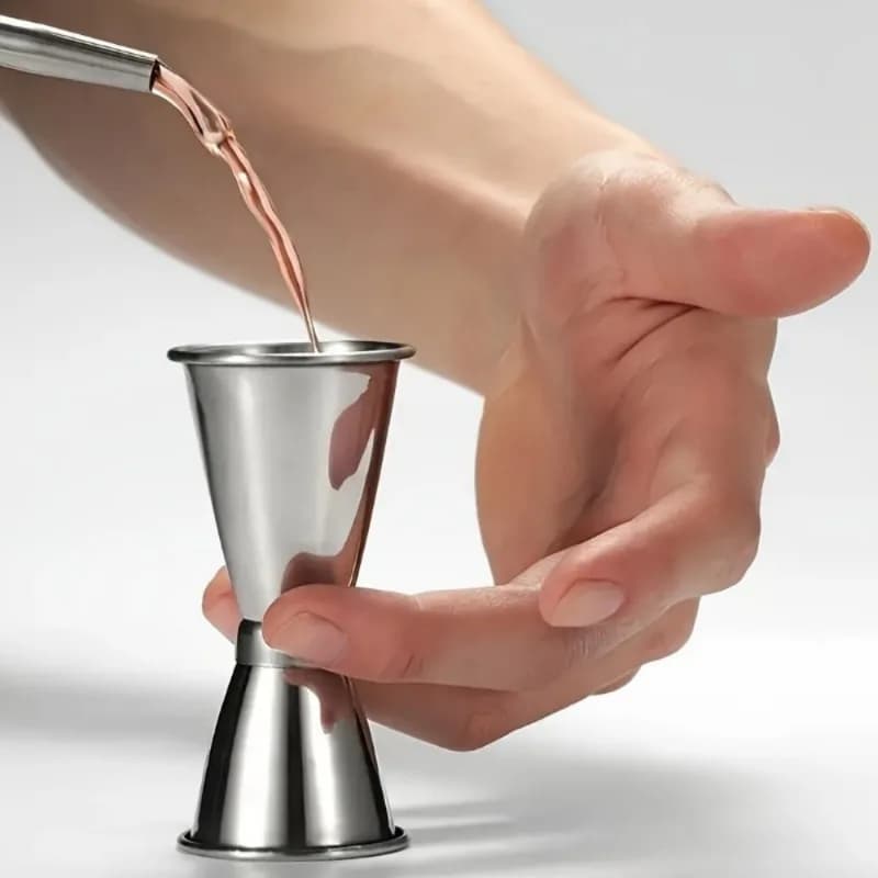 2 pezzi in acciaio inossidabile 304 cocktail shaker misura tazza doppio colpo bevanda spirito misura jigger gadget da cucina