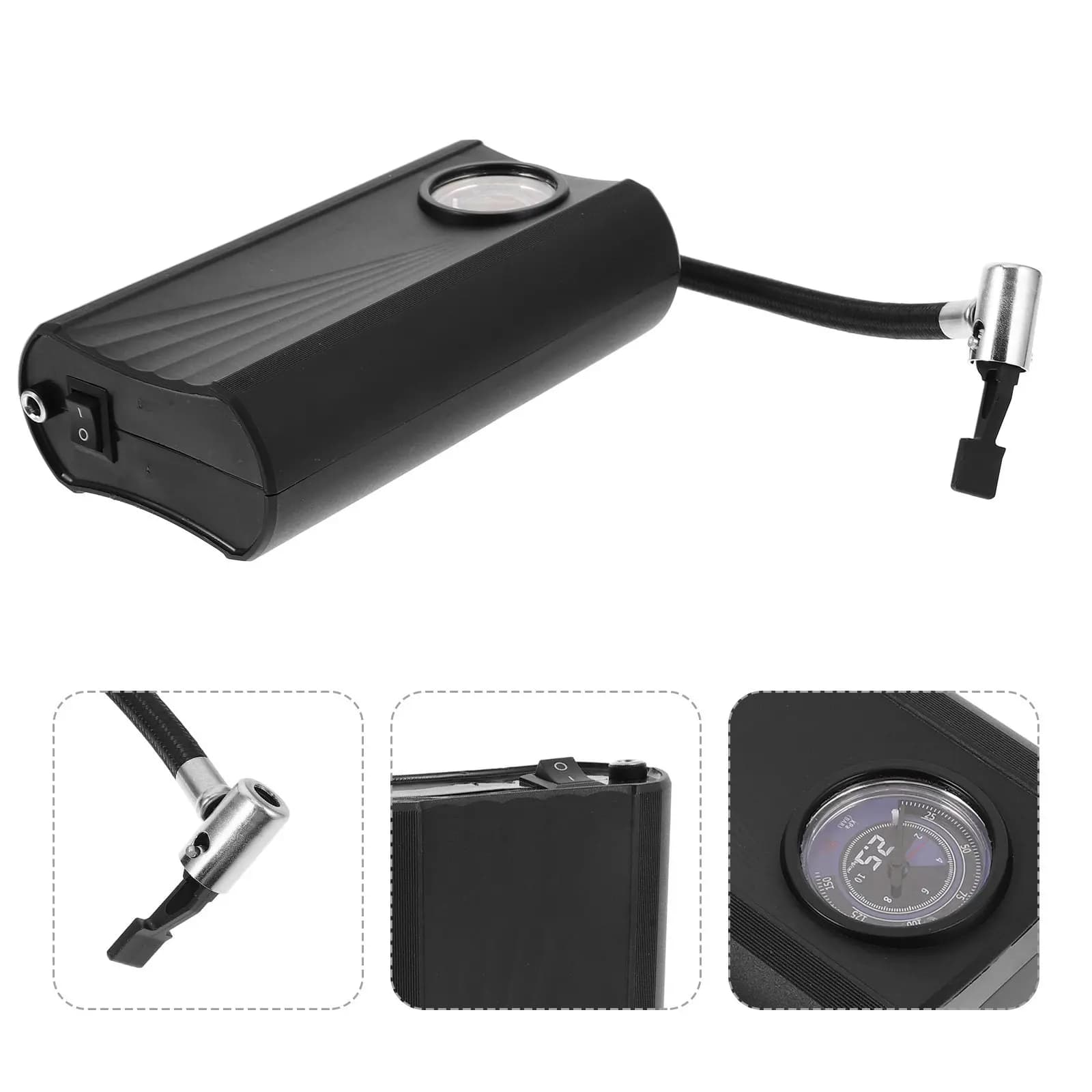 Compressore d'Aria Portatile per Auto, Gonfiatore Elettrico Manuale Multifunzione Senza Fili