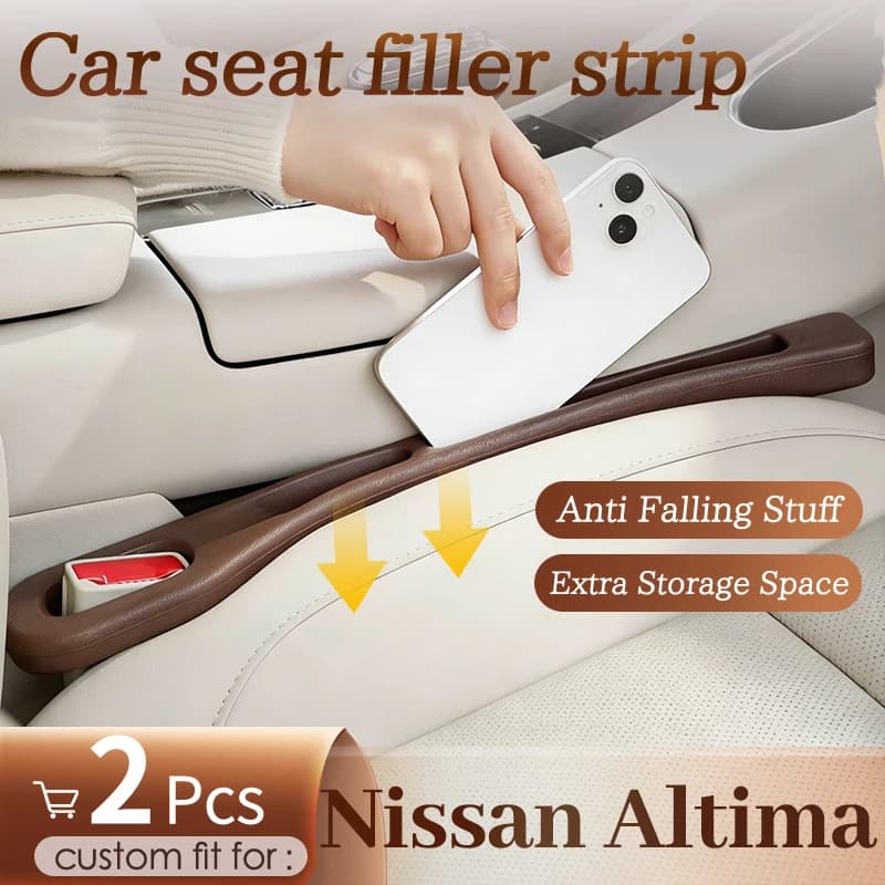 Custom fit for Nissan Altima Car Front Seat Side Gap Storage Strip, Anti-leak Anti-drop Design for Driver & Passenger Seat,