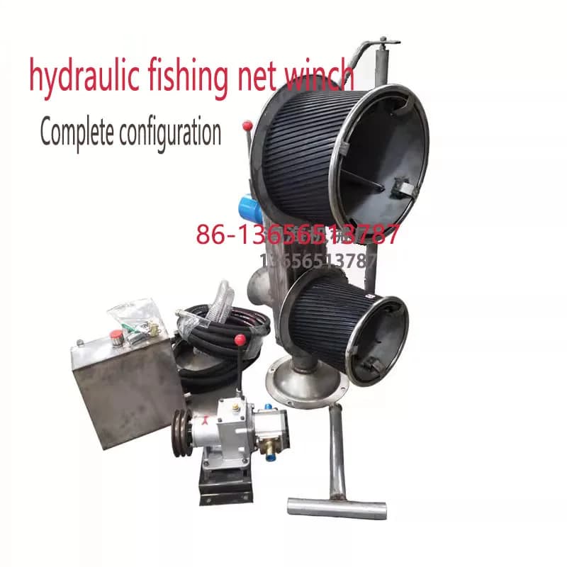 Hydraulic Fishing Net Hauler Winch for Trawl, Gill and Cage Nets with High Pulling Capacity
