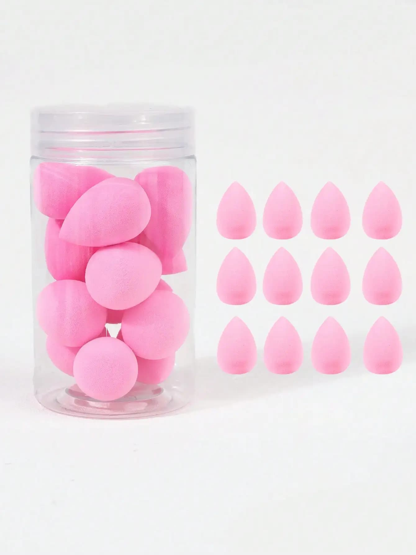 Set di 12 Mini Spugne per Trucco, Super Morbide e Non Assorbenti, per Uso Bagnato e Asciutto