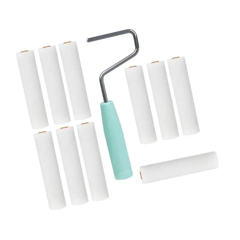 CYCLI-652F Reusable Sponge Roller Set 10 Brushes Foam Paint Roller For Tight Space 6 Inches