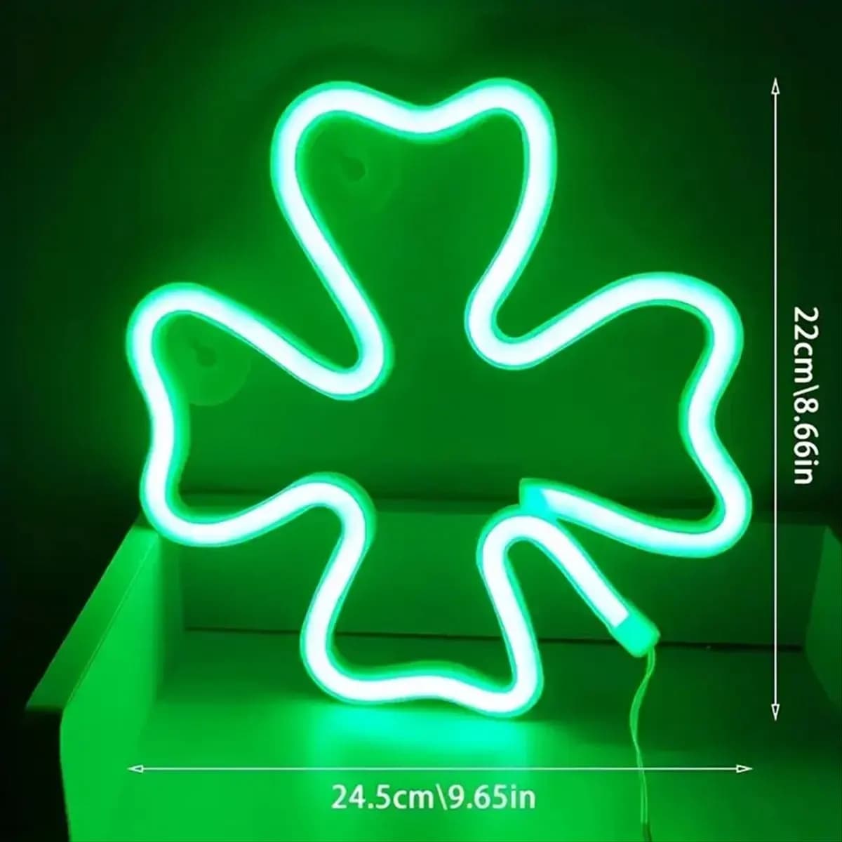 (ABKM) Insegna al Neon LED Verde Alimentata USB/a Batteria, Luce LED per Decorazione Camera da Letto, Regalo, Luce Notturna, Festa, Vacanza