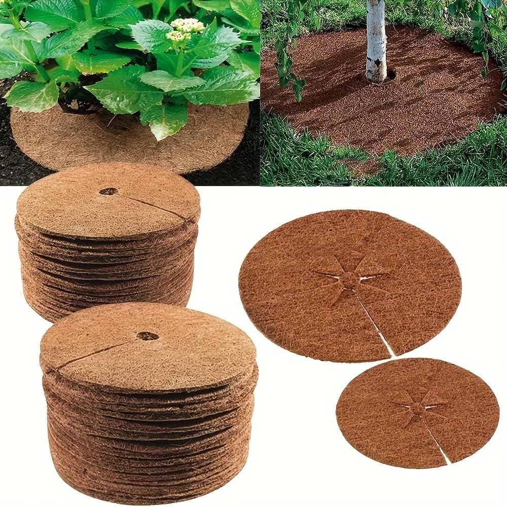 Thick and Improved Natural Cock Fiber Carpets, Suitable for Plants, Pot Covers, Tree Rings, Plant Log Protections, Radical Protection