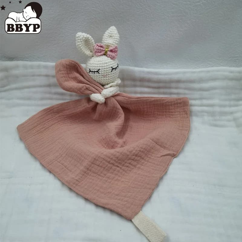 Bambino Succhietto Placare Asciugamano Bavaglino Morbido Coniglietto Orso Leone Dormire Bambola Massaggiagengive Neonati Comfort Dormire Allattamento Coccole Doudou
