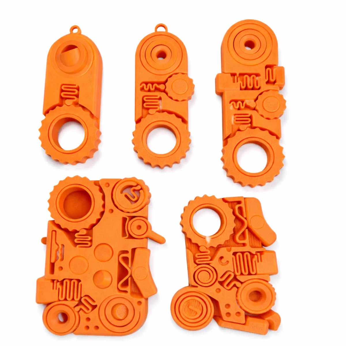 Portachiavi Multifunzione EDC, Giocattolo Antistress con Clicker e Spinner (2/3/5/7/12 in 1)