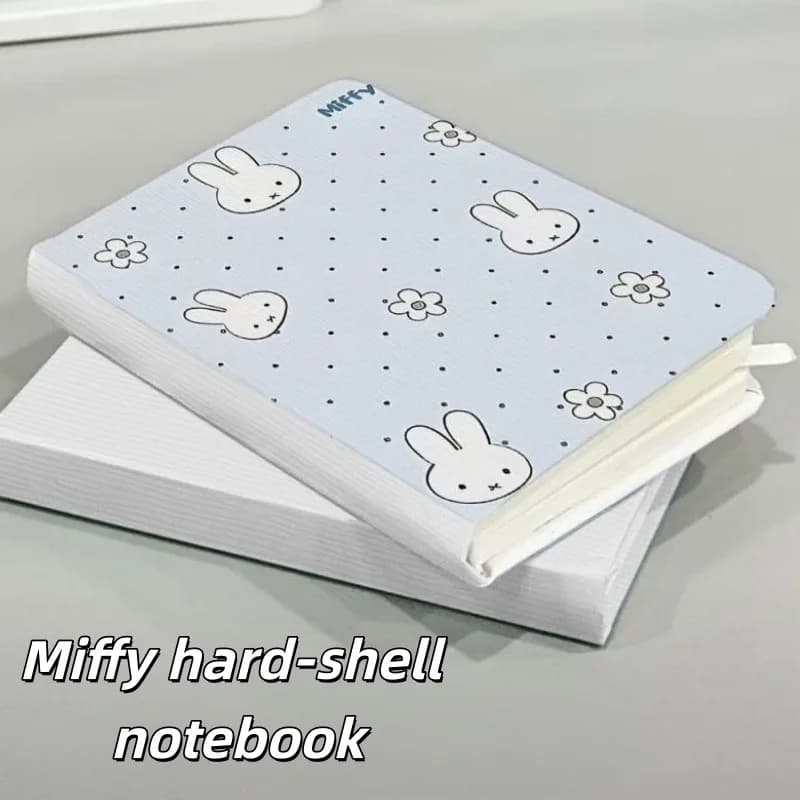 Blue Miffy Portable A7 Notebook, Mini Pocket Notepad for Vocabulary & Quick Notes (Also Available in A5)
