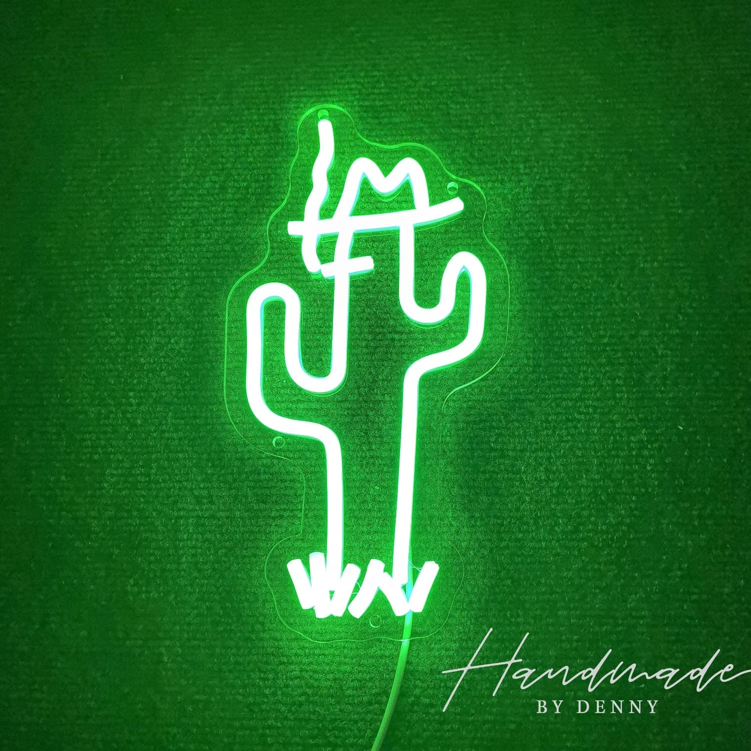 Insegna al Neon Decorativa da Parete, Insegna al Neon a Forma di Cactus, Luce al Neon, Arte Murale al Neon, Insegna al Neon con Scritta 'Rap Talking', Decorazione per Casa, Bar, Pub, Feste
