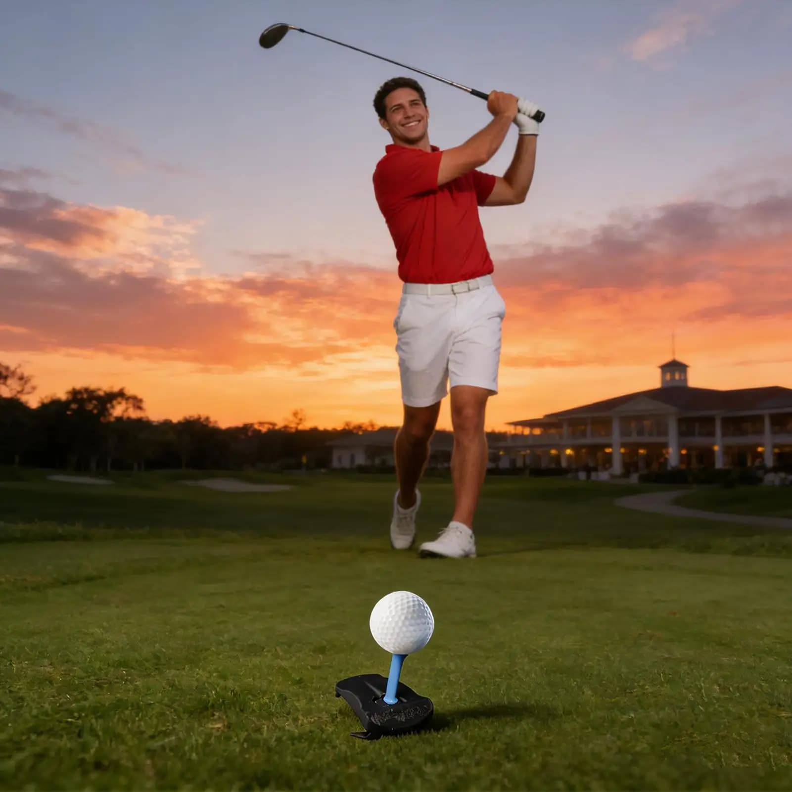 Accessori per colpire al coperto stampati in 3D Simulatore di golf Tee T-shirt da golf Simulatore di allenamento per uomini Donne Marito Moglie Genitori Famiglia
