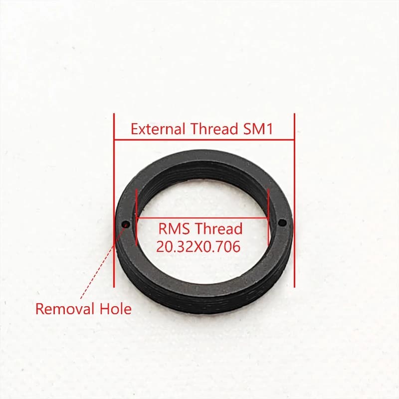 Accessorio ottico per microscopio da RMS a SM1 con filettatura interna 20,32x0,706