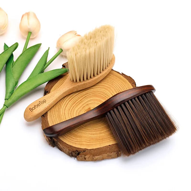 Barbertop Neck Sprinkle Brush Cleaning Hair Brush Remove Soft Brush Barber Tools for Salon Designers
