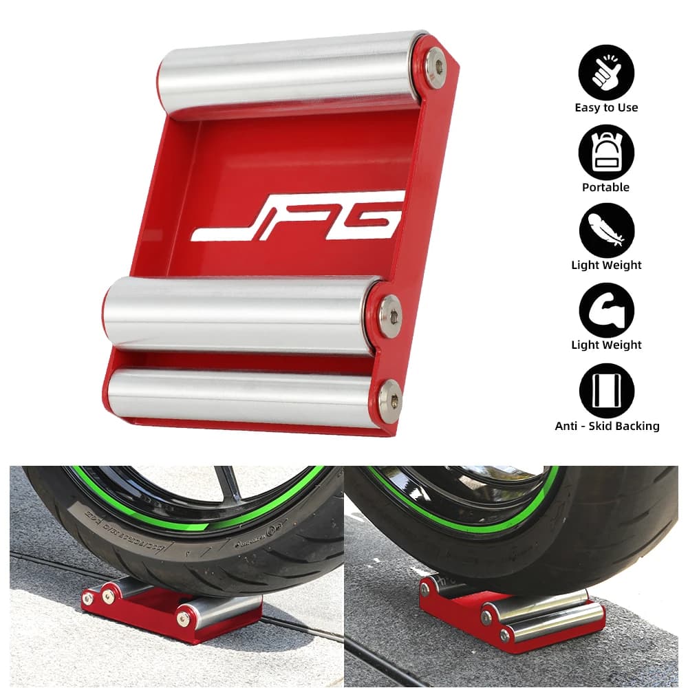 Motorcycle Stands Chain Clean Roller Ramp Portable Universal Wheel Cleaning Bracket Clean Tool For Street bike Dirt pit Bike