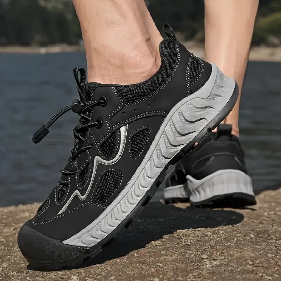 Scarpe da Uomo in Rete, Sneakers Casual da Esterno, Scarpe Estive Traspiranti, Calzature per Escursionismo e Trekking