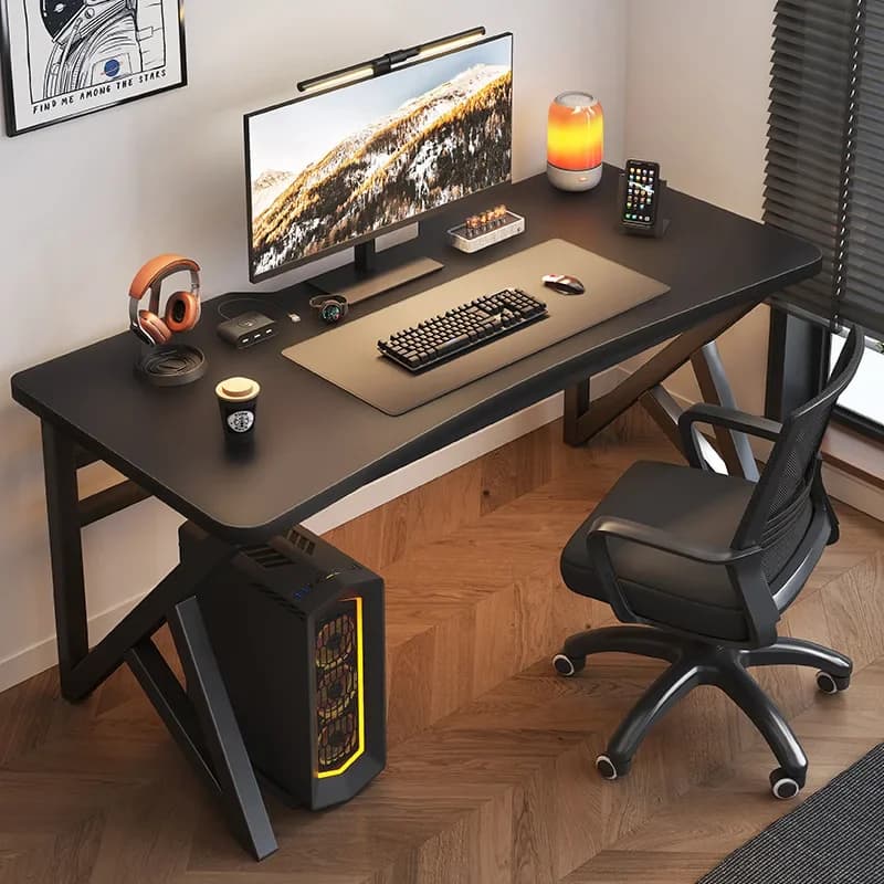 Tavolo da gaming moderno in legno per computer, semplice, per casa e studenti