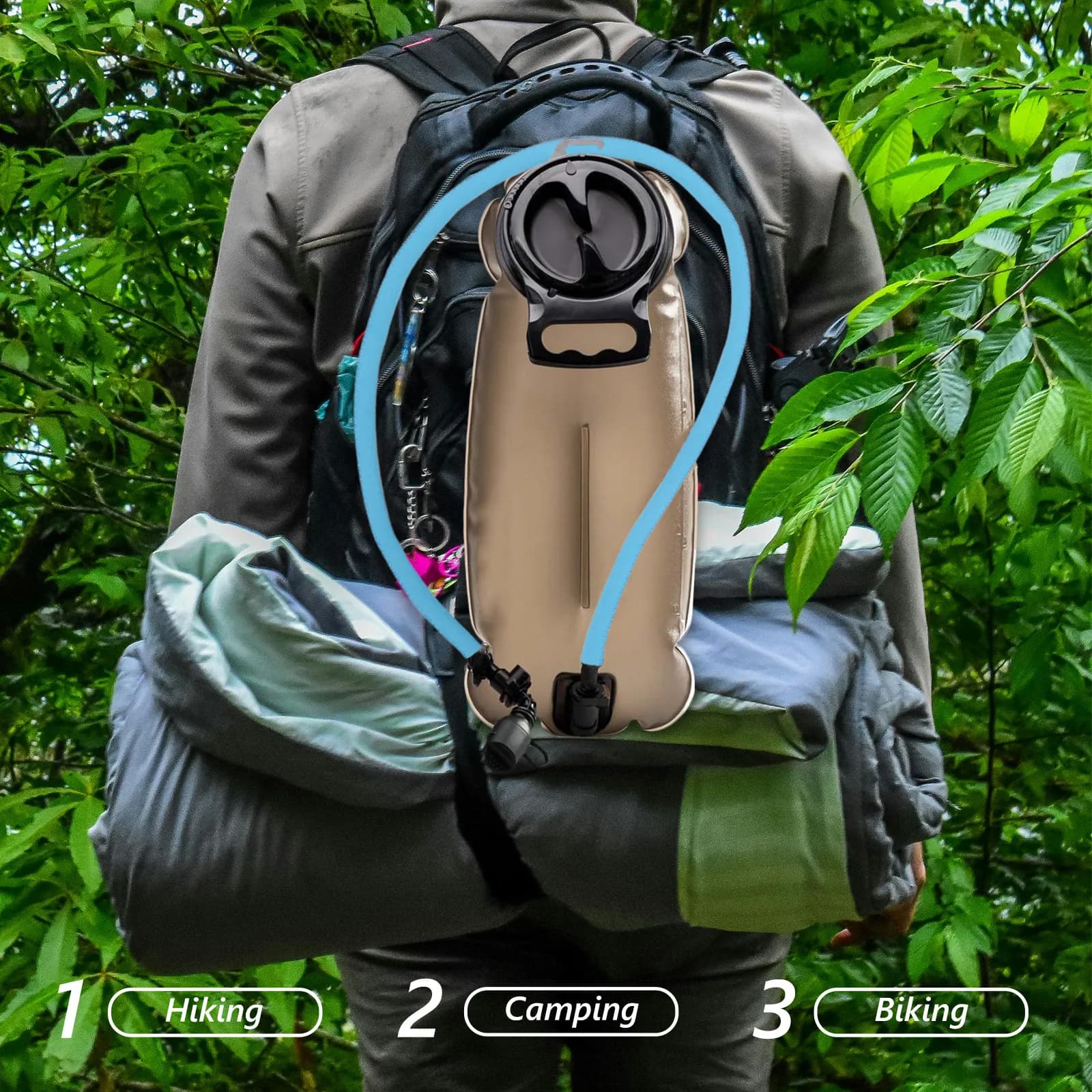 Copertura per Tubo Idratazione a Lunga Durata in Neoprene, Resistente all'Usura, per Sacca d'Acqua da Esterno