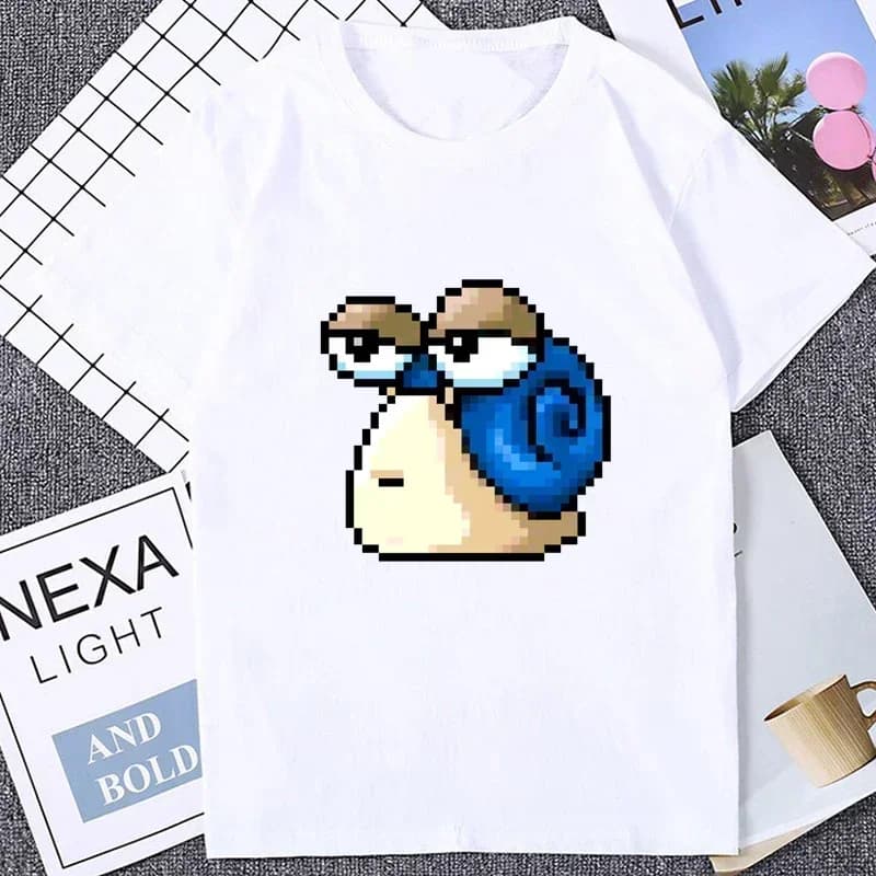 Harajuku MapleStory Kawaii Divertente Stampato Magliette Buddy Personalizza Maglietta Maschile Stile Coreano Hot Game Fans Otaku Abbigliamento Hipster