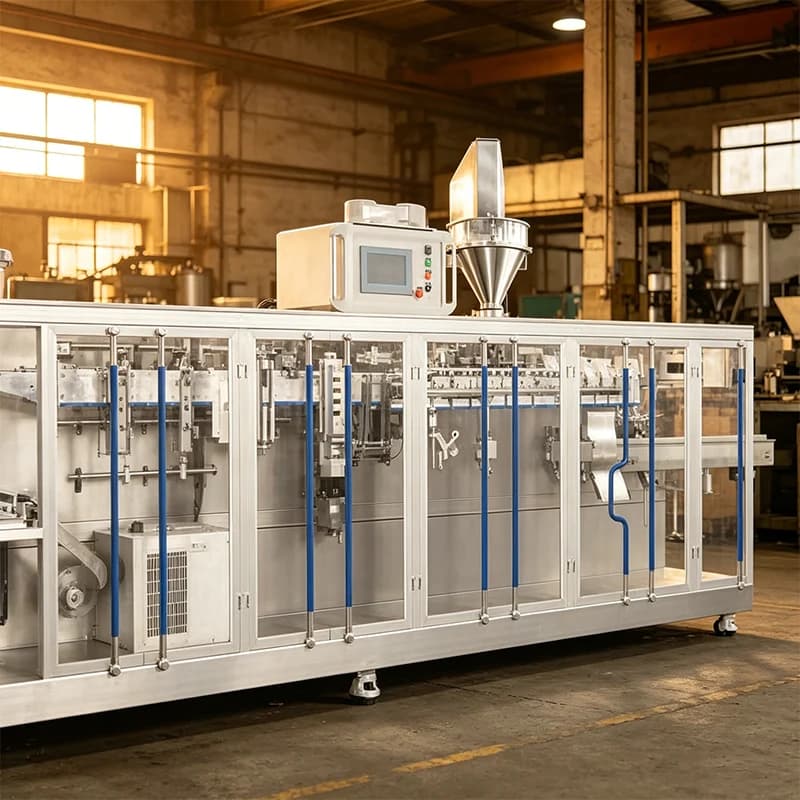 Full Servo Auto Doypack Horizontal Packing Machine for Coffee Protein Powder Zipper Pouch Bags/Film Stainless Steel Customized