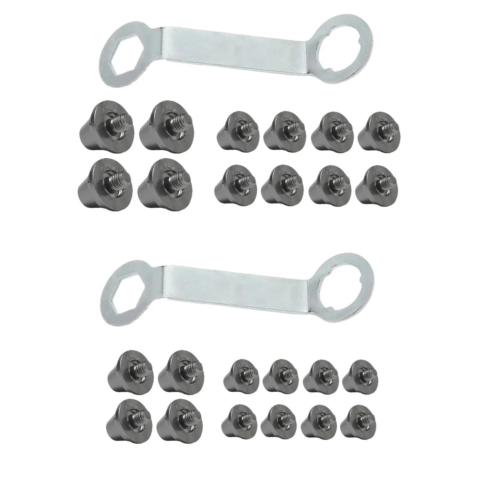 Tacchetti per Scarpe da Calcio Outdoor, Supporto Stabile in Lega di Alluminio, Ricambio per Tacchetti da 5mm per Scarpe da Corsa e Sport