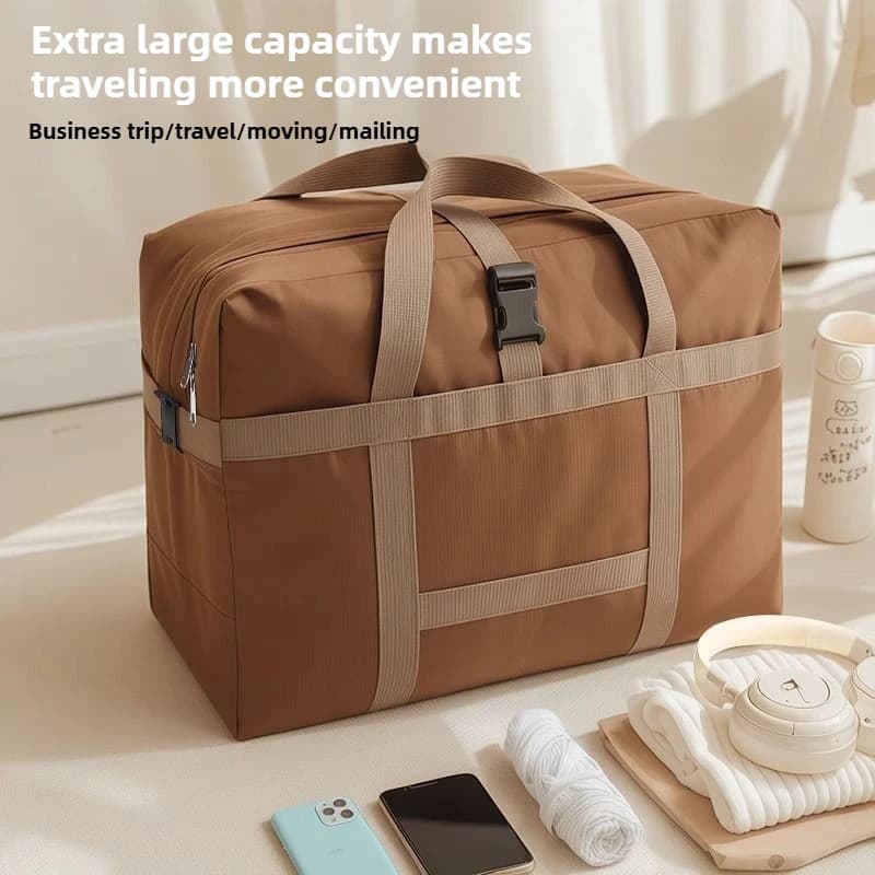 Borse da Viaggio Extra Large Pieghevoli in Oxford, Borsa per Traslochi, Bagaglio a Mano Impermeabile e Resistente all'Acqua