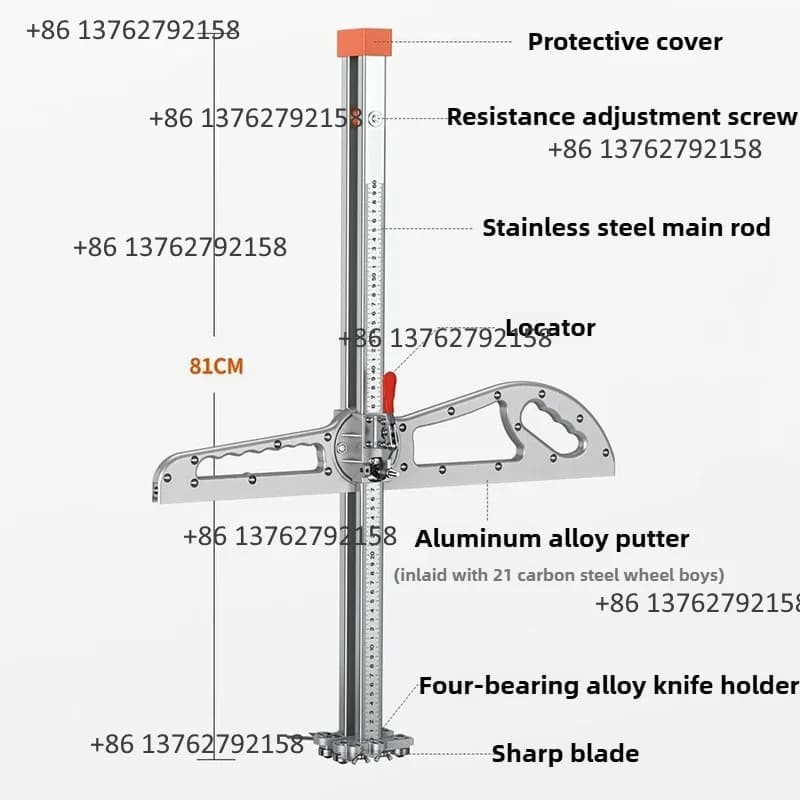 Foldable Extended Gypsum Board Cutter High Precision Drywall Cutting Tool Professional Woodworking Plasterboard Cutting Hardware