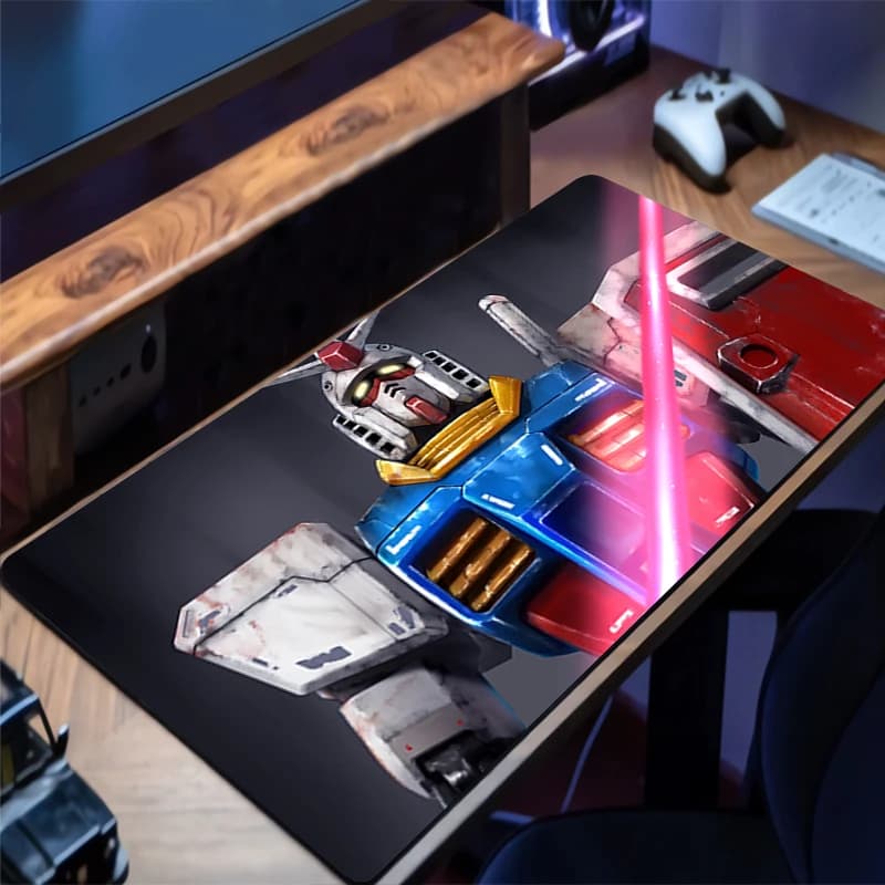 Tappetino per mouse Meccanico Warrior RX-78-2 Gundam Tappetino per scrivania in gomma Tappetino per tastiera HD Tappetino per mouse da gioco Tappetino per mouse da scrivania antiscivolo