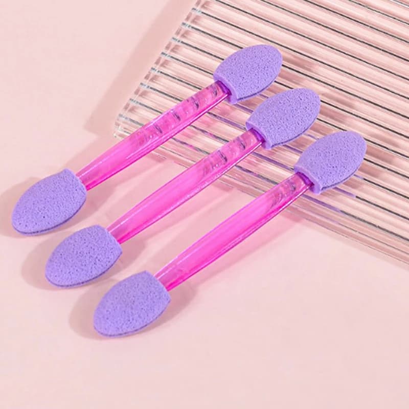 ♪ WHB] 10 double-sided sponge applicators for eye shadow, disposable, holographic, chrome, mirror, for nail powder, tools for nail art