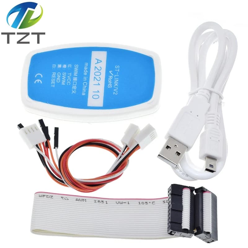 TZT 1/3 Pezzi TENG ST-LINK/V2 ST-LINK V2(CN) ST LINK STLINK Emulatori/Programmatori STM8 STM32 per Arduino