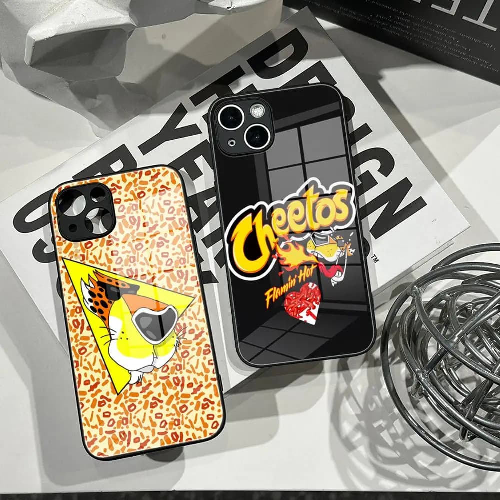 Custodia per iPhone H-ot C-heetos con Stampa, Trasparente e Cambia Colore, Anti-caduta in TPU, Slim Fit per iPhone 11-16